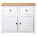 Buffet Blanc 93x40x80 cm Pin Gamme Panama