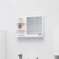 Miroir de salle de bain Blanc 60x10,5x45 cm Aggloméré