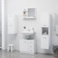 Miroir de salle de bain Blanc 60x10,5x45 cm Aggloméré
