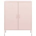 Armoire de rangement Rose 80x35x101,5 cm Acier