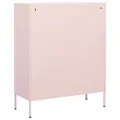 Armoire de rangement Rose 80x35x101,5 cm Acier