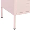 Armoire de rangement Rose 80x35x101,5 cm Acier