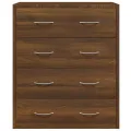Buffet avec 4 tiroirs 60x30,5x71 cm Chêne marron