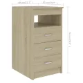 Bureau Chêne sonoma 140x50x76 cm Aggloméré