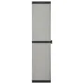 Armoire de rangement de jardin 3 étagères Gris/noir 34x40x168cm
