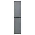 Armoire de rangement de jardin 3 étagères Gris/noir 34x40x168cm