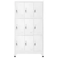 Armoire à casier avec 9 compartiments Acier 90x45x180 cm Gris