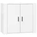 Buffets 3 pcs Blanc Bois d'ingénierie