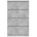 Buffet Gris béton 60x35x98,5 cm Bois d'ingénierie