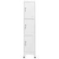 Armoire à casier avec 3 compartiments 38x45x180 cm