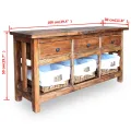 Buffet Bois de récupération massif 100 x 30 x 50 cm