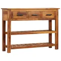 Buffet avec 3 tiroirs 110x30x80 cm Bois d'acacia massif