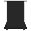 Armoire à roulettes Noir 60x45x60 cm Aggloméré
