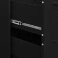 Armoire à tiroirs Noir 80x35x101,5 cm Acier