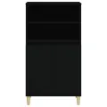 Buffet haut Noir 60x36x110 cm Bois d'ingénierie