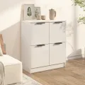 Buffet Blanc 60x30x70 cm Bois d'ingénierie