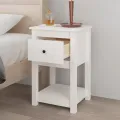 Tables de chevet 2 pcs Blanc 40x35x61,5 cm Bois de pin massif