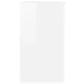 Bureau Blanc brillant 90x45x76 cm Aggloméré