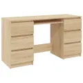 Bureau Chêne sonoma 140x50x77 cm Aggloméré
