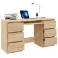 Bureau Chêne sonoma 140x50x77 cm Aggloméré