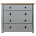 Armoire latérale Gris 80x40x73 cm Pin Assortiment Panama
