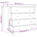 Armoire latérale Gris 80x40x73 cm Pin Assortiment Panama