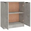 Buffets 3 pcs gris béton bois d'ingénierie