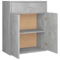 Buffet Gris béton 60 x 30 x 75 cm Aggloméré