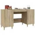 Bureau Chêne sonoma 140x50x75 cm Bois d'ingénierie