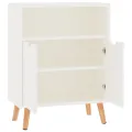 Buffet blanc brillant 60x30x72 cm bois d'ingénierie