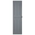 Armoire de rangement de jardin gris 65x45x172 cm PP rotin