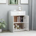 Buffet Blanc brillant 60x30x75 cm Aggloméré
