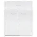 Buffet Blanc brillant 60x30x75 cm Aggloméré