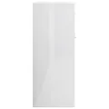 Buffet Blanc brillant 60x30x75 cm Aggloméré