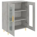 Buffet gris béton 69,5x34x90 cm bois d'ingénierie