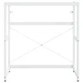 Cadre de lavabo de salle de bain Blanc 79x38x83 cm Fer