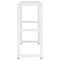 Cadre de lavabo de salle de bain Blanc 79x38x83 cm Fer