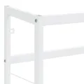 Cadre de lavabo de salle de bain Blanc 79x38x83 cm Fer