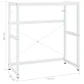 Cadre de lavabo de salle de bain Blanc 79x38x83 cm Fer