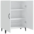 Buffet Blanc 70x34x90 cm Bois d'ingénierie