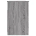 Bureau avec tiroirs Sonoma gris 102x50x76 cm Bois d'ingénierie