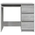 Bureau Sonoma gris 90x45x76 cm Bois d'ingénierie