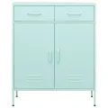 Armoire de rangement Vert menthe 80x35x101,5 cm Acier