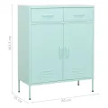 Armoire de rangement Vert menthe 80x35x101,5 cm Acier