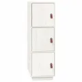 Buffet haut Blanc 34x40x108,5 cm Bois massif de pin