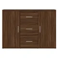 Buffet Chêne marron 91x29,5x65 cm Bois d'ingénierie