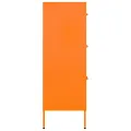 Armoire à tiroirs Orange 80x35x101,5 cm Acier