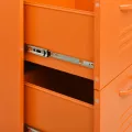 Armoire à tiroirs Orange 80x35x101,5 cm Acier