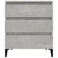 Buffet Gris béton 60x35x70 cm Bois d'ingénierie