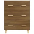 Buffet Chêne marron 70x34x90 cm Bois d'ingénierie